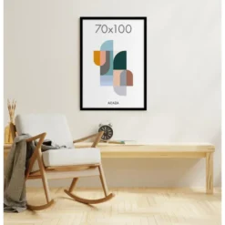 Fotokader 70x100cm - Fotolijst in MDF Hout - Zwart