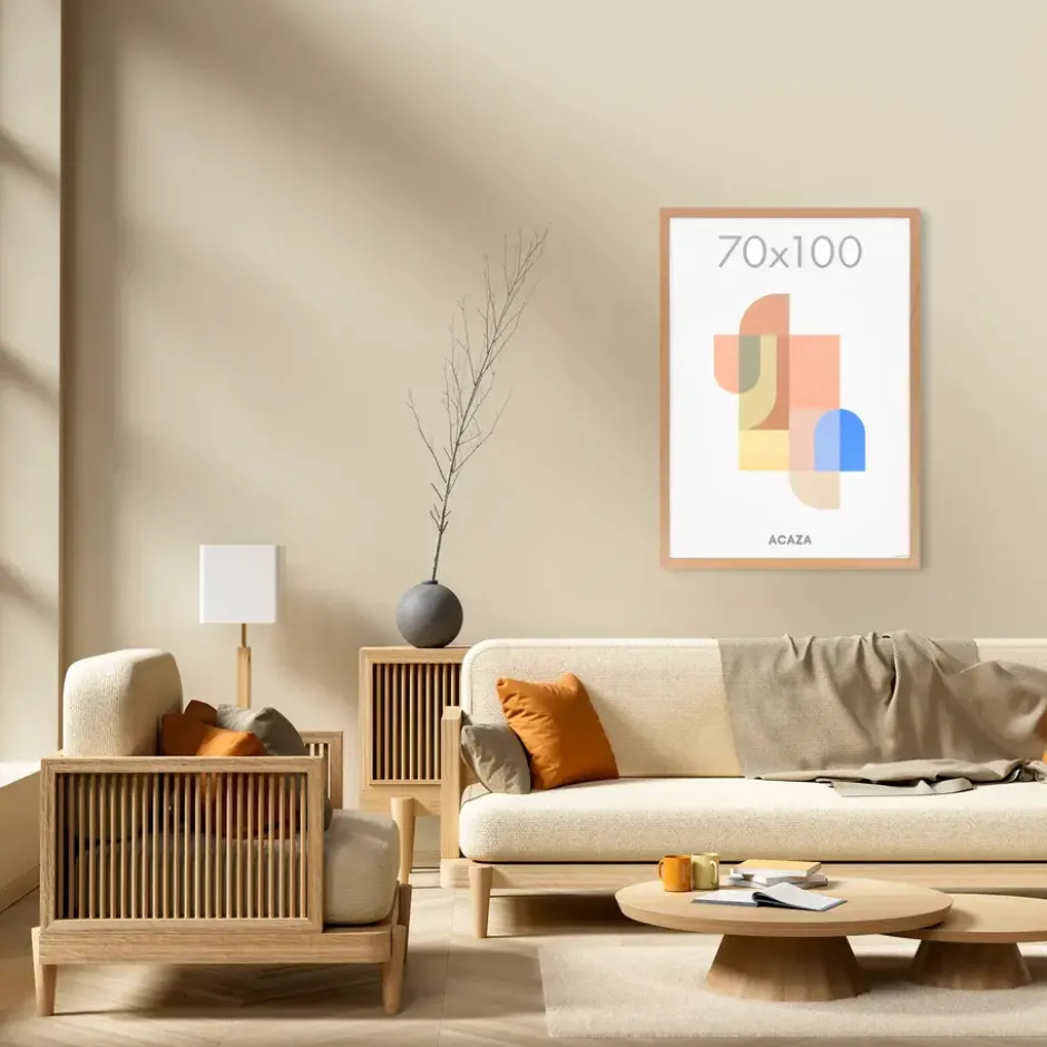 Fotolijst - Wissellijst voor Posters - 70x100 cm - MDF - Warme Eik
