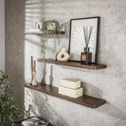 Fraaai - Marino wandplank - 120 cm - acaciahout - bruin