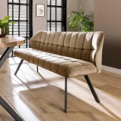 Fraaai - Ramon eetkamerbank 180 cm velvet champagne