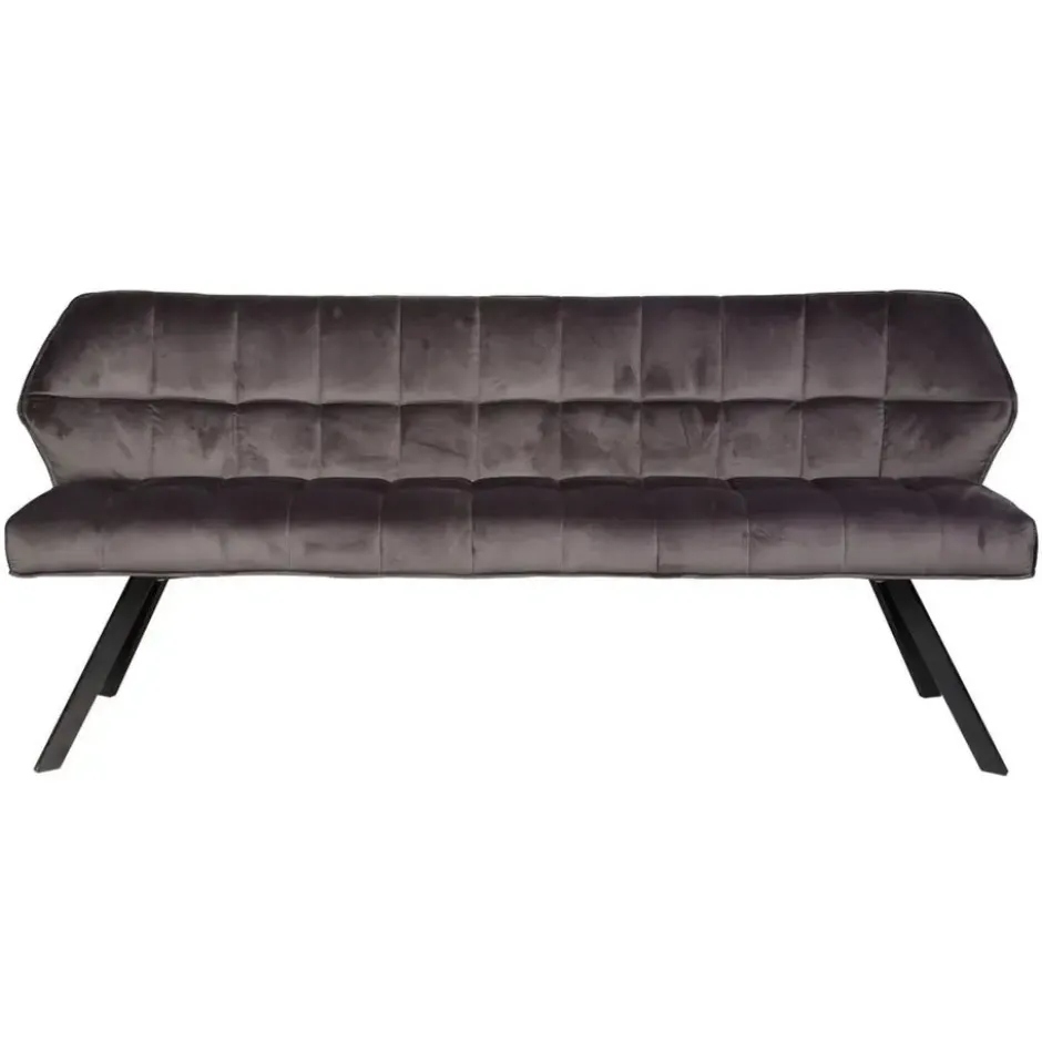 Fraaai - Ramon eetkamerbank 180 cm velvet antraciet