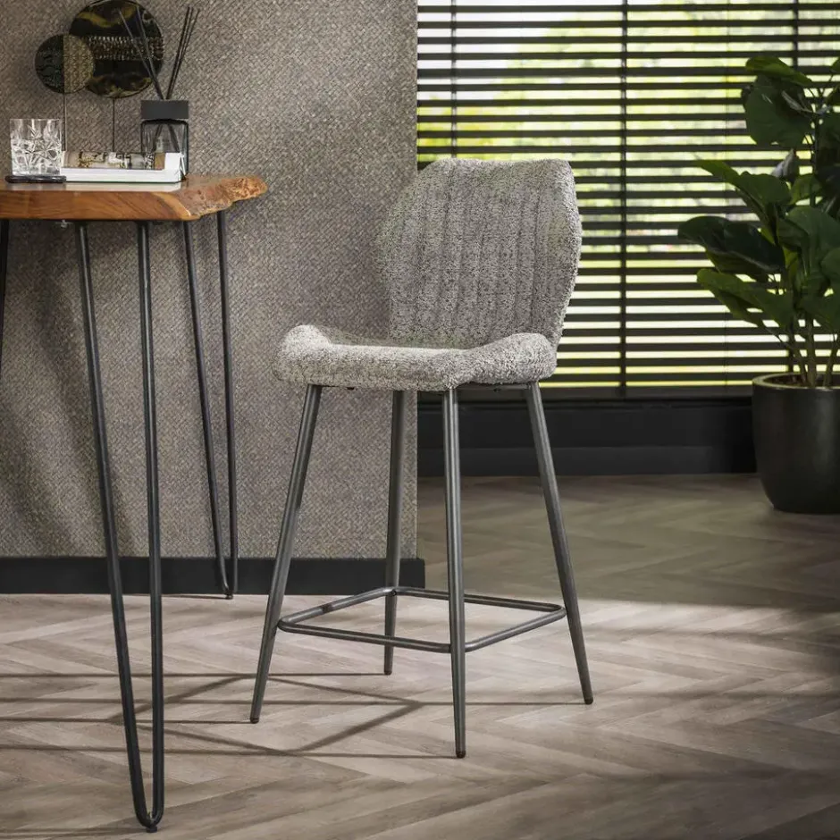 Fraaai - Varadero barstoel boucle - grijs