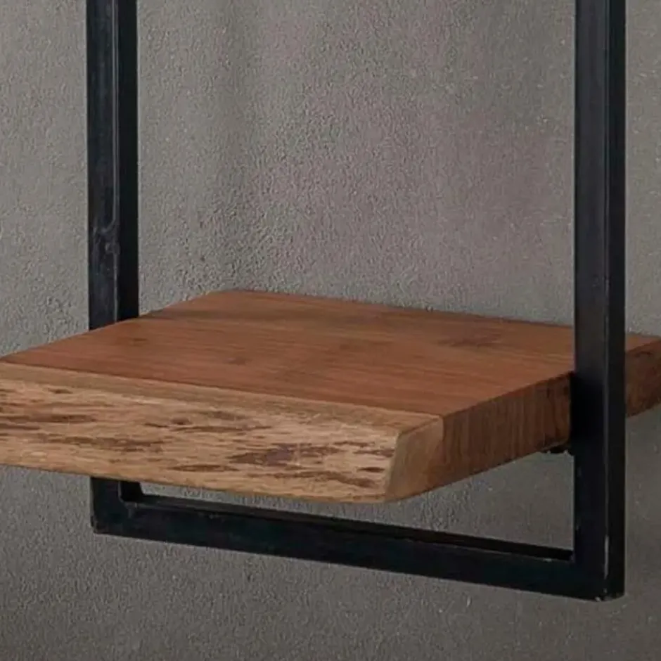 Fraaai - Woody metaal wandplank 30x100 cm