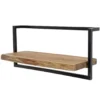 Fraaai - Woody metaal wandplank 65 cm