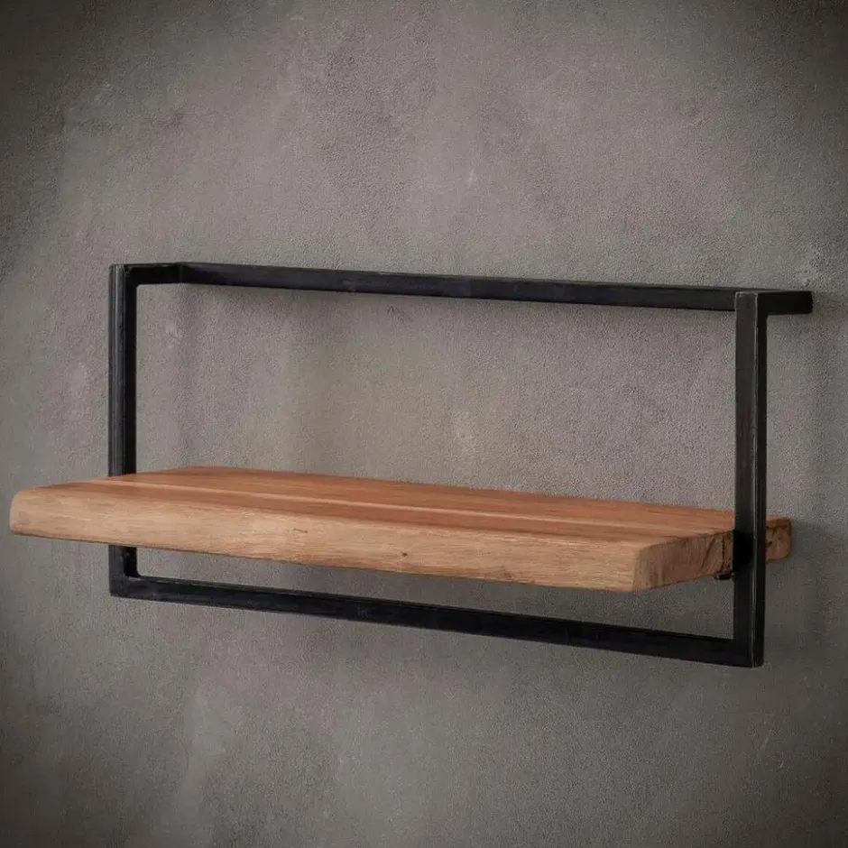 Fraaai - Woody metaal wandplank 65 cm