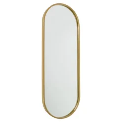 Fragix Boston Spiegel Ovaal - Goud - Metaal - 80x30
