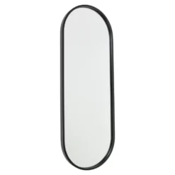 Fragix Boston Spiegel Ovaal - Zwart - 80x30