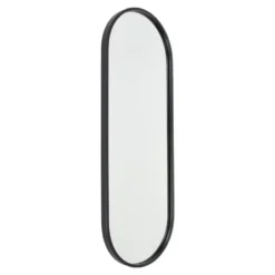 Fragix Boston Spiegel Ovaal - Zwart - 80x30