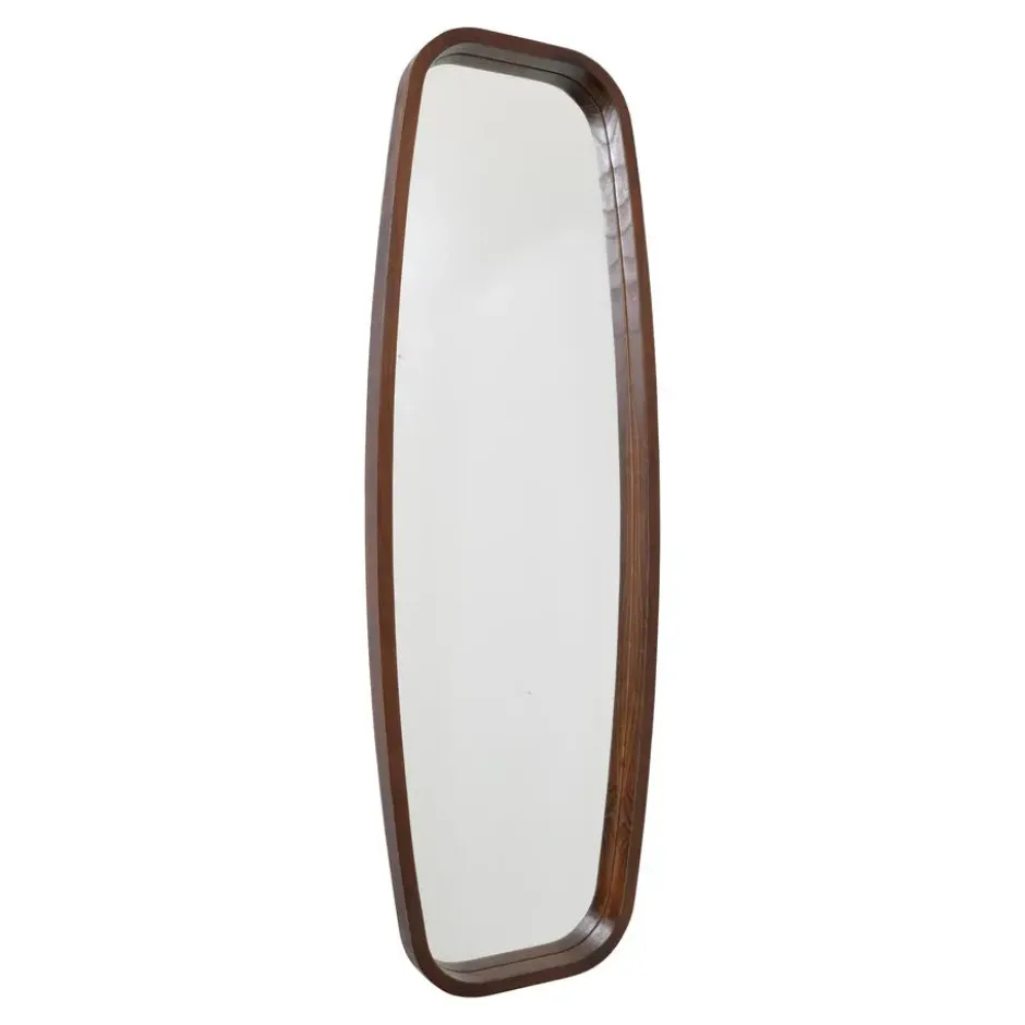 Fragix Wandspiegel Eva 40x120 Bruin hout