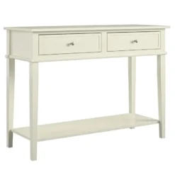 Franklin - Consoletafel met 2 laden in wit MDF