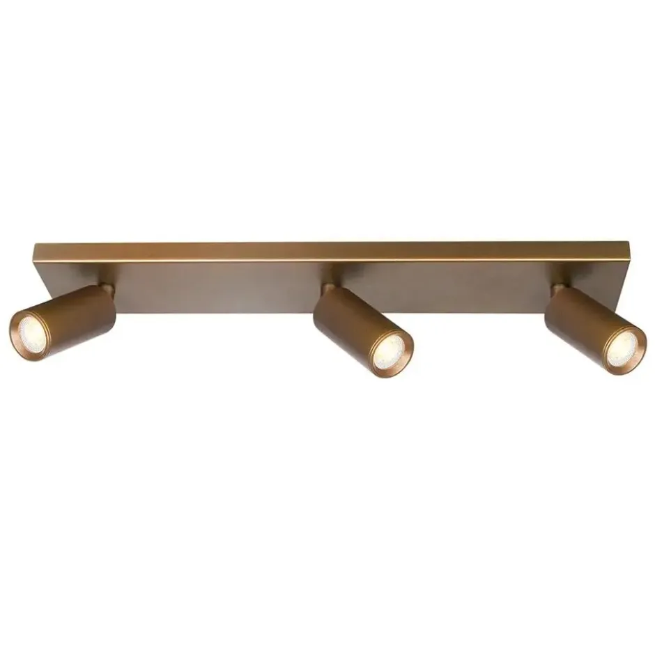 Freelight Spot Scolo - 3 lichts - brons goud - 46x12 cm