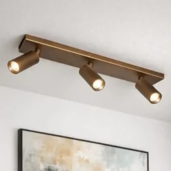 Freelight Spot Scolo - 3 lichts - brons goud - 46x12 cm