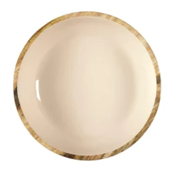 Fruitschaal/salade - serveer schaal - mango hout - D33 x H8 cm