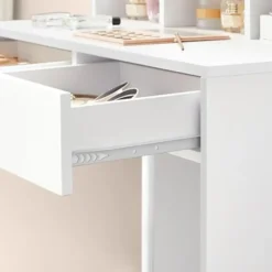 Furnihaus Kaptafel cosmeticatafel met 9 LED lampen en spiegel instelbare