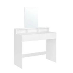 Furnihaus Makeup tafel met rechthoekige spiegel en 2 lades