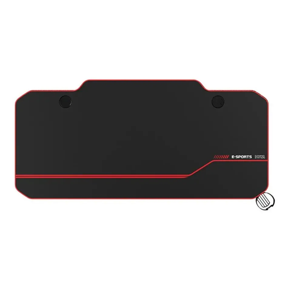 Gaming bureau zwart/rood - Elektrisch verstelbaar - 140x66 cm