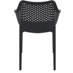 Garden Impressions Air XL design tuinstoel zwart - 4 stuks