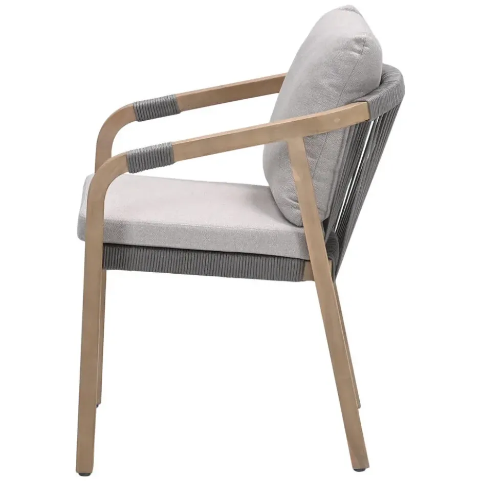 Garden Impressions Alora lounge dining stoel - grey sand