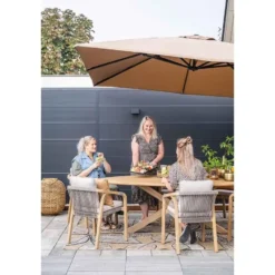 Garden Impressions Alora lounge dining stoel - grey sand