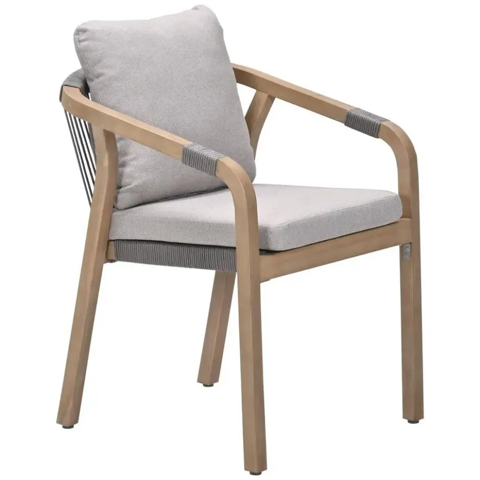 Garden Impressions Alora lounge dining stoel - grey sand