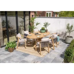 Garden Impressions Alora lounge dining stoel - grey sand