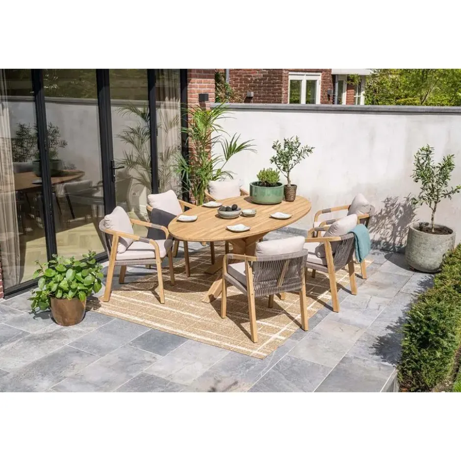 Garden Impressions Alora lounge dining stoel - grey sand