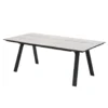 Garden Impressions Braga tuintafel 220 x 100 cm - donker grijs