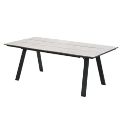 Garden Impressions Braga tuintafel 220 x 100 cm - donker grijs