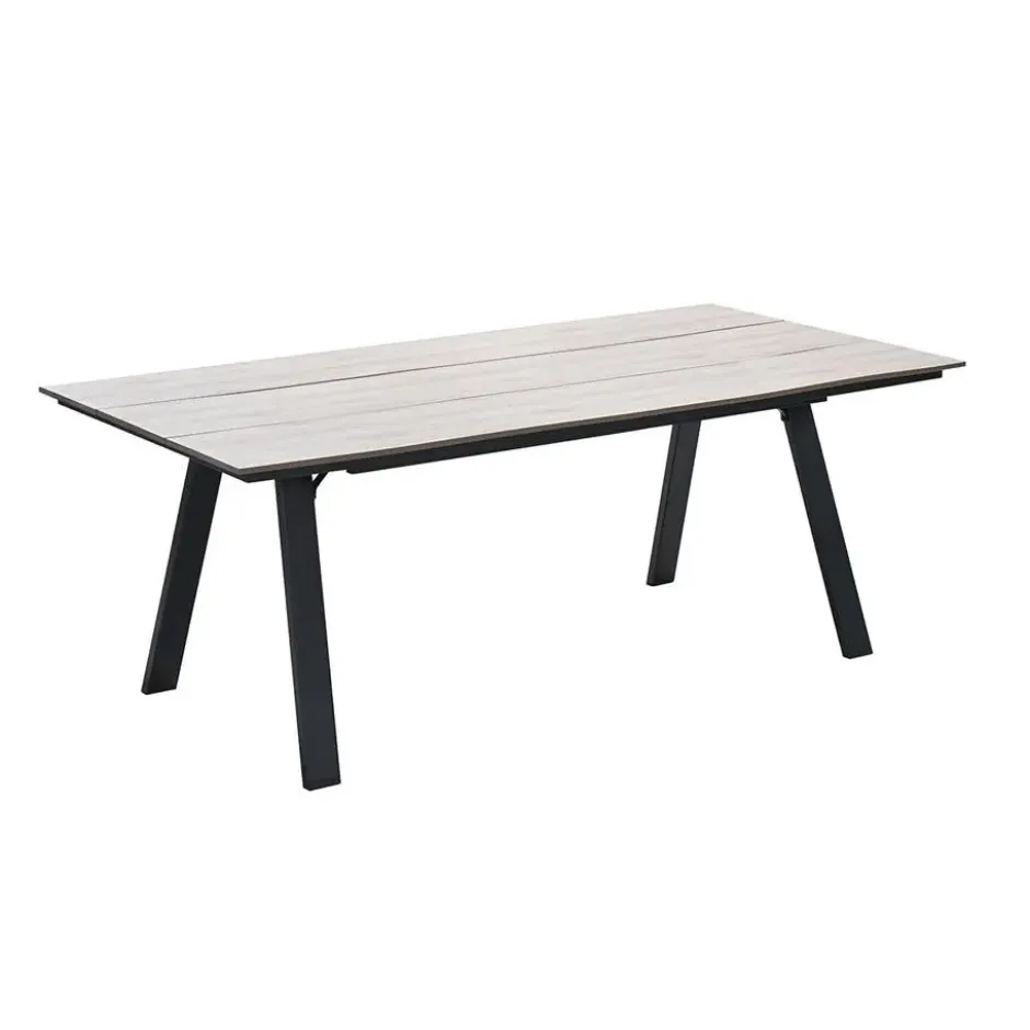 Garden Impressions Braga tuintafel 220 x 100 cm - donker grijs