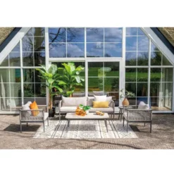 Garden Impressions Burela loungetafel 130x70 cm - light teak look