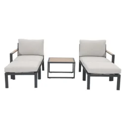 Garden Impressions Cinto balkon loungeset 5-delig - donker grijs