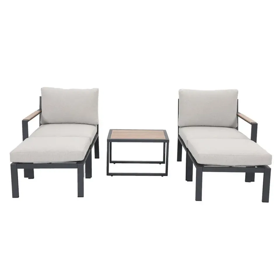 Garden Impressions Cinto balkon loungeset 5-delig - donker grijs