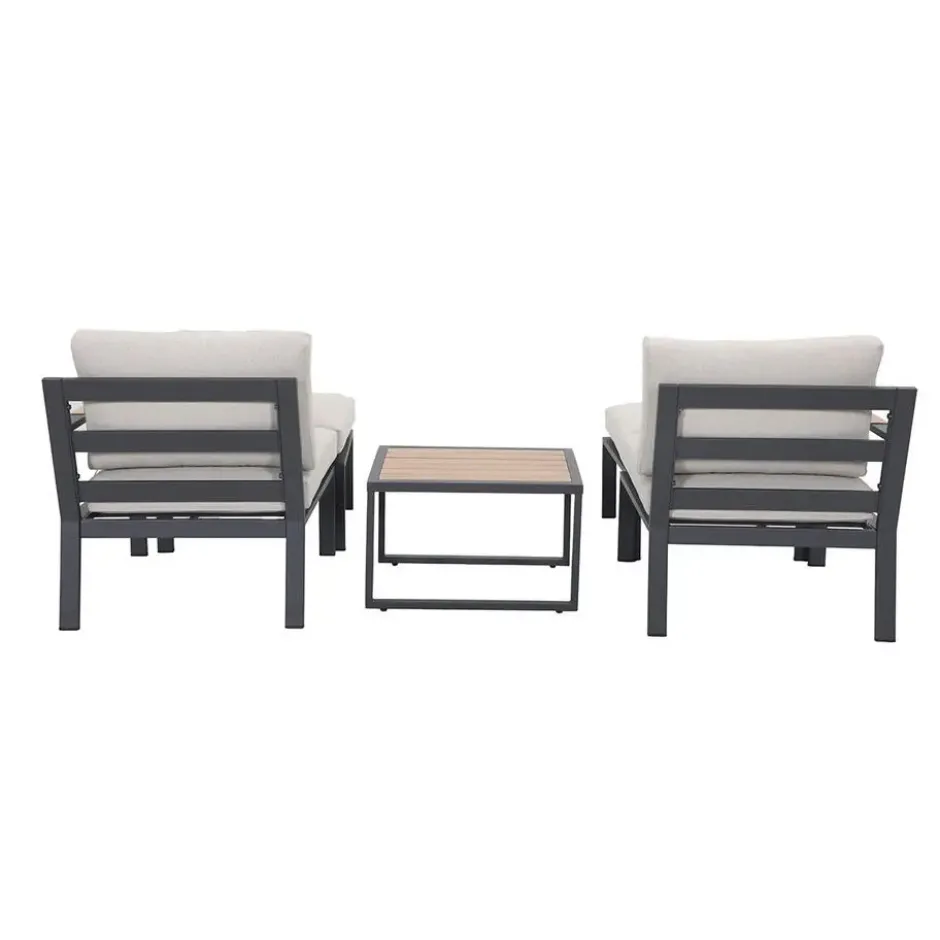 Garden Impressions Cinto balkon loungeset 5-delig - donker grijs