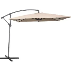 Garden Impressions Corfu zweefparasol 250x250 - taupe