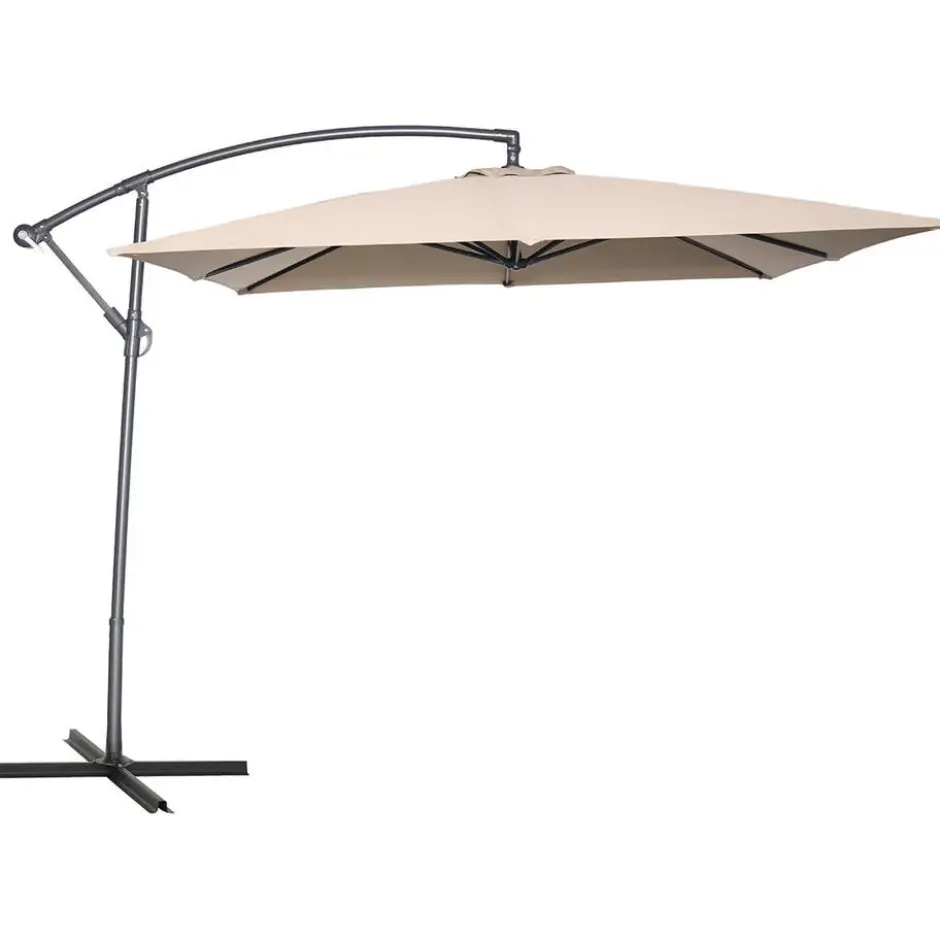 Garden Impressions Corfu zweefparasol 250x250 - taupe