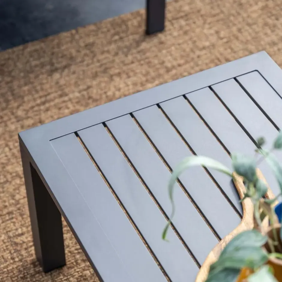 Garden Impressions Durban loungeset 4-delig donker grijs - desert sand