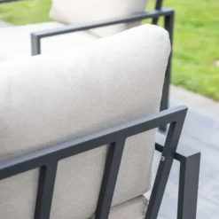 Garden Impressions Durban loungeset 4-delig donker grijs - desert sand
