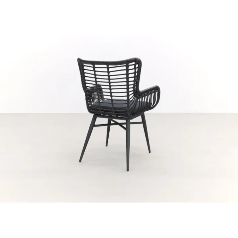 Garden Impressions Edison 148 cm. - ronde tuinset / Jasmine black
