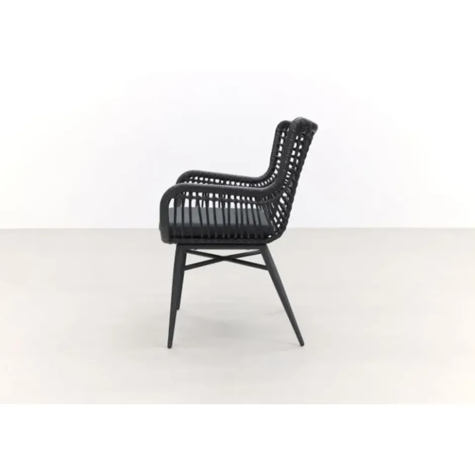 Garden Impressions Edison 148 cm. - ronde tuinset / Jasmine black