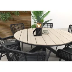 Garden Impressions Edison 148 cm. - ronde tuinset / Jasmine black
