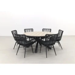 Garden Impressions Edison 148 cm. - ronde tuinset / Jasmine black