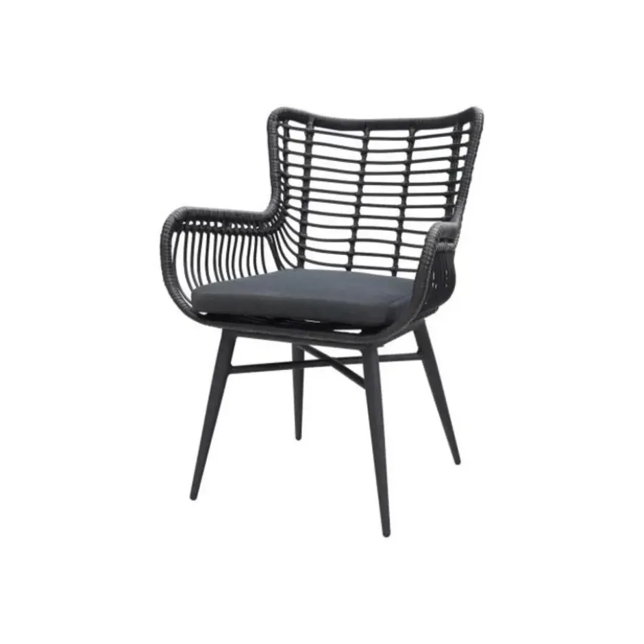 Garden Impressions Edison 148 cm. - ronde tuinset / Jasmine black
