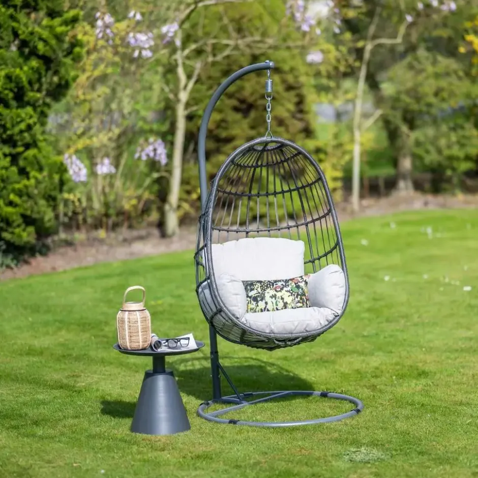 Garden Impressions Esmee hangstoel swing egg - donker grijs