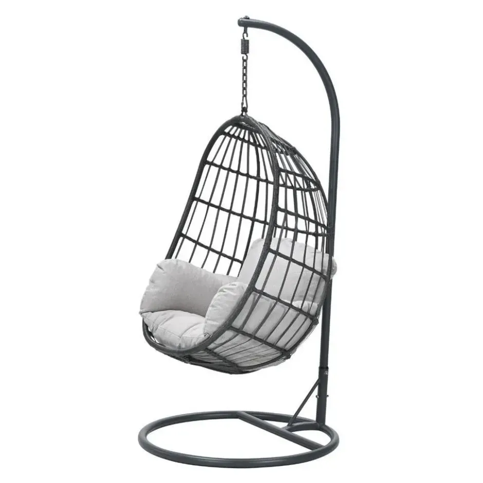 Garden Impressions Esmee hangstoel swing egg - donker grijs