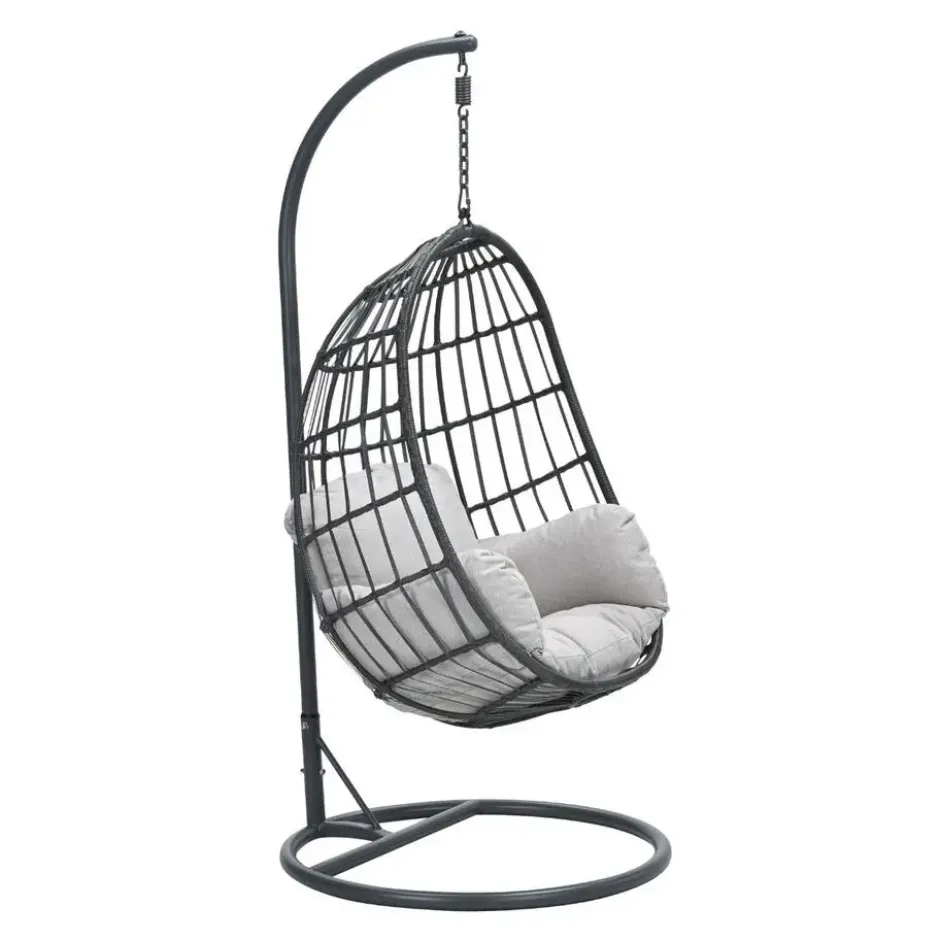 Garden Impressions Esmee hangstoel swing egg - donker grijs