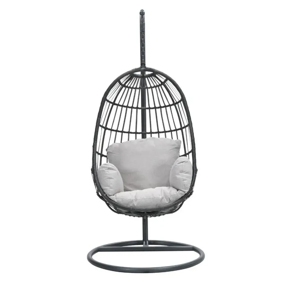 Garden Impressions Esmee hangstoel swing egg - donker grijs