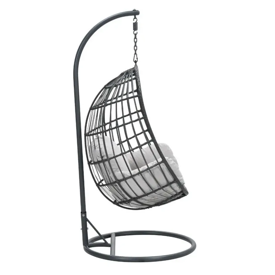 Garden Impressions Esmee hangstoel swing egg - donker grijs
