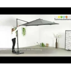Garden Impressions Hawaii zweefparasol S Ø300 cm zwart