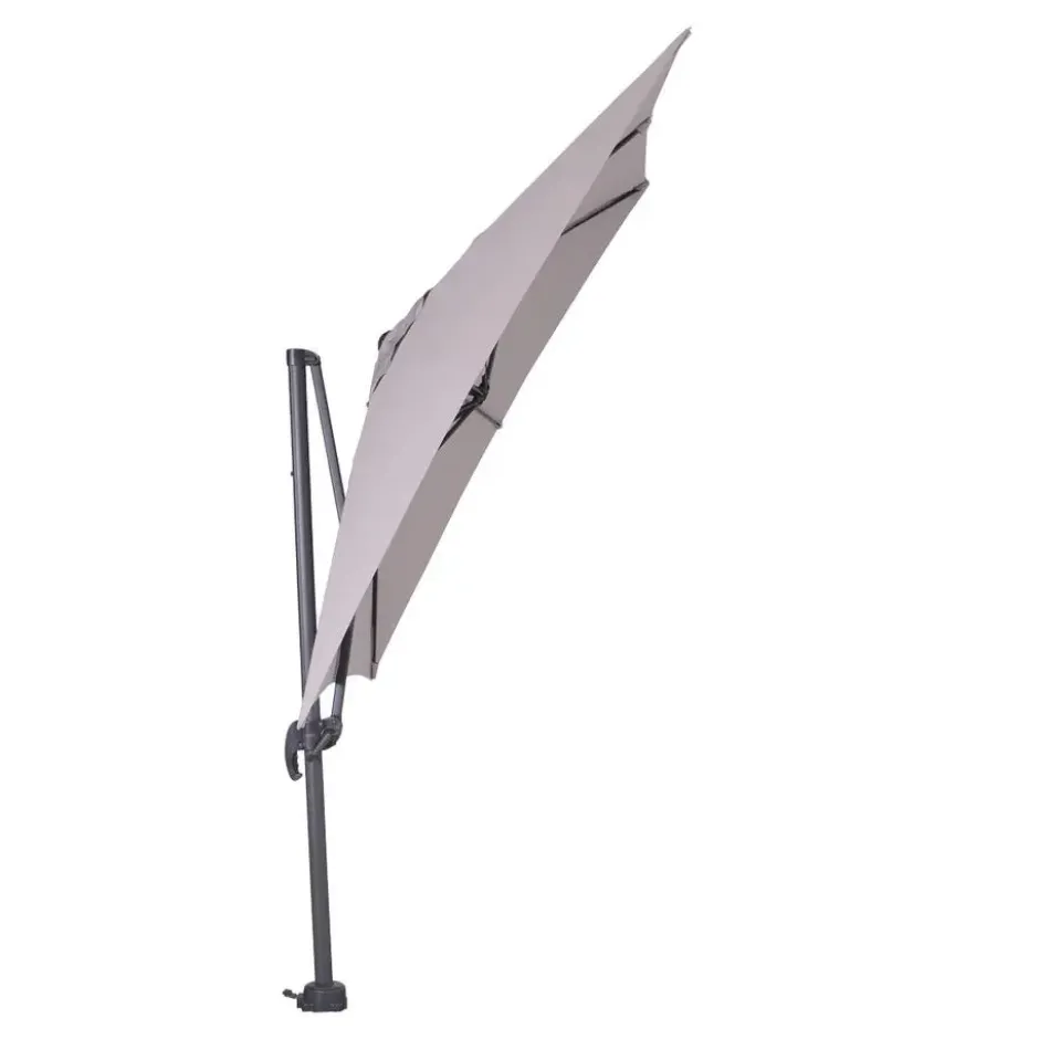 Garden Impressions Hawaii zweefparasol S 250x250 - d. grijs - zand