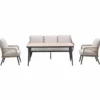 Garden Impressions Kalibo lounge dining set 4-delig - donker grijs